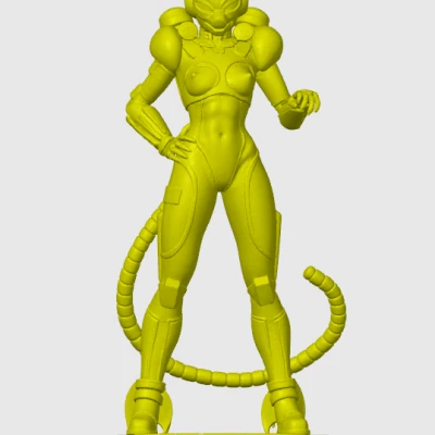 Tượng Cyber Cat-Girl 26