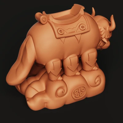 Tượng Appa Sky Bison | Figure Avatar: The Last Airbender | Yip Yip 3D Print