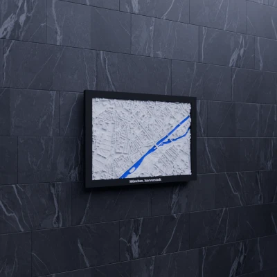 München, Isarvorstadt, Germany - Mô hình thu nhỏ 3D