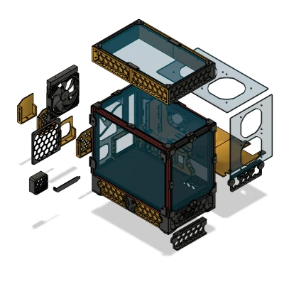 Corvus mATX (Micro-ATX) - Vỏ PC in 3D - Phong cách Voron