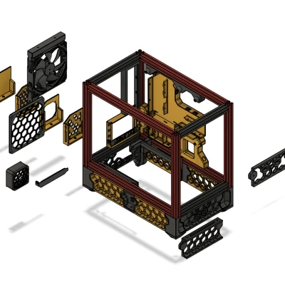 Corvus mATX (Micro-ATX) - Vỏ PC in 3D - Phong cách Voron