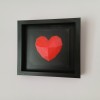 Trái Tim Hình Học Valentine 3D Treo Tường Có Khung - Thumbnail 1