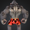 Gorila Aventurero Cartoon – Figura Original (Mô hình 3D Gorilla Cartoon) - Thumbnail 3