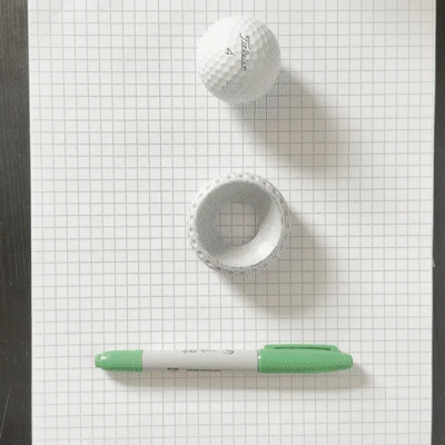 Dimple - Stencil Canh Line Putting Cho Bóng Golf