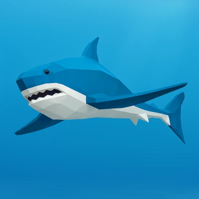 Cá Mập Low-Poly (Low-Poly Shark)