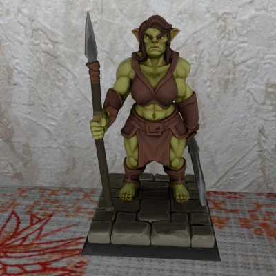 Nữ Orc Chiến Binh Khổng Lồ – Easyprint, Không Cần Support