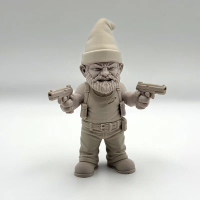 Dual Gun Garden Gnome