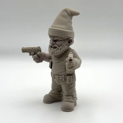 Dual Gun Garden Gnome