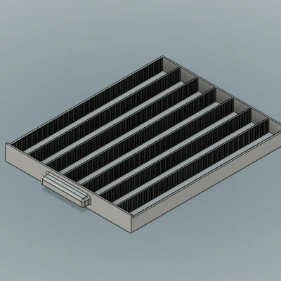 Kệ lưu trữ dưới kệ (semi parametric) 100×200×240mm dạng modular
