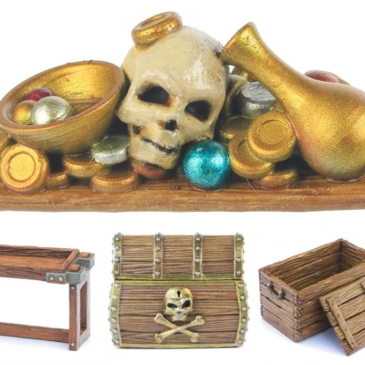 Module Rương Kho Báu Hải Tặc 1: Xu Vàng, Đầu Lâu, Ngọc Trai… (Set #4)