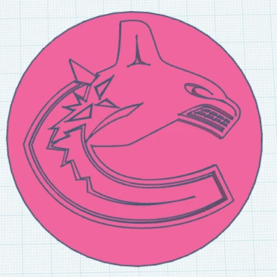 Puck khúc côn cầu Vancouver Canucks (logo Vancouver Canucks)
