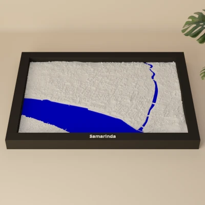 Samarinda, Indonesia - 3D Miniature