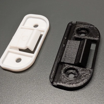 Móc khóa cửa tủ lạnh Bauknecht/Whirlpool (Bauknecht/Whirlpool fridge lock hook)