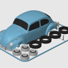 Kit Card VW Beetle Käfer tỉ lệ 1:24 - Thumbnail 11